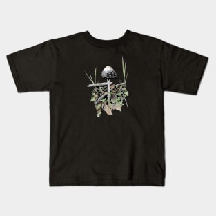 Shaggy Mane Mushroom Kids T-Shirt